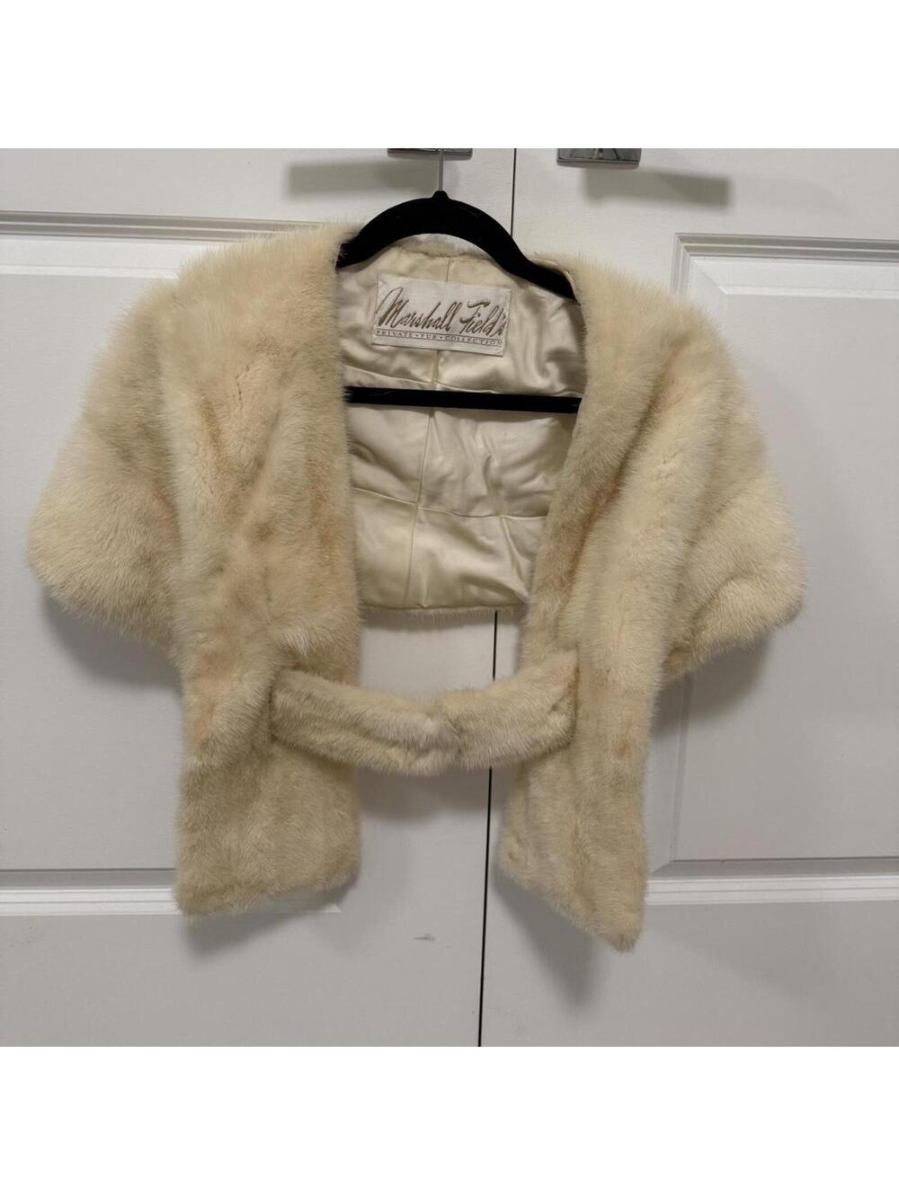 Marshall Field Women's Cream and White Other-coats-jacket